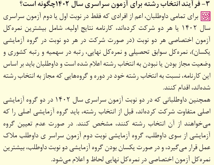 پاسخ به 39 پرسش پرتکرار درباره انتخاب رشته کنکور 1402