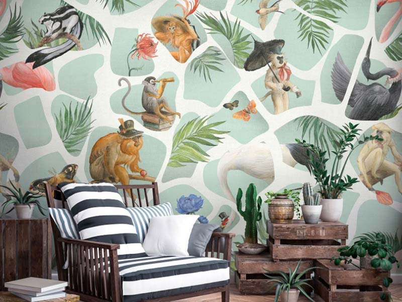 انواع چاپ کاغذ دیواری با طرح دلخواه