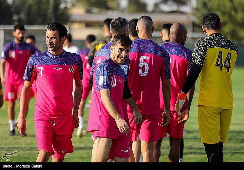  تمرین تیم فوتبال سپاهان قبل از دیدار با الاتحاد 