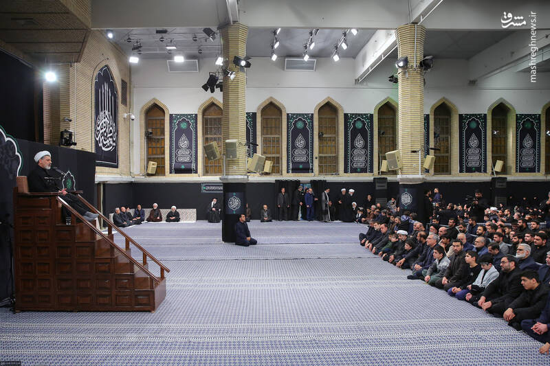  عکس/عزاداری شب شهادت حضرت زهرا (س) با حضور رهبر انقلاب