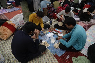 اعتکاف طلاب غیر ایرانی در قم