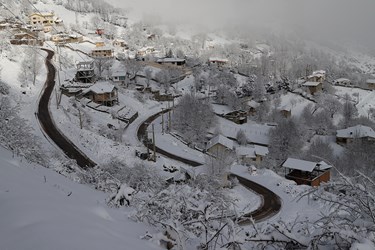 چهره برفی کوهستان چالوس 