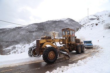 چهره برفی کوهستان چالوس 