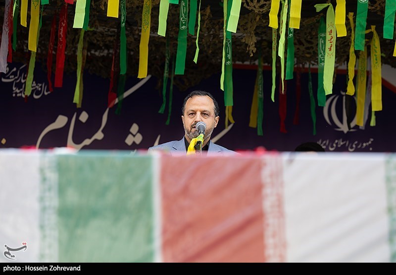 مراسم تشییع شهید گمنام دفاع مقدس در وزارت اقتصاد 