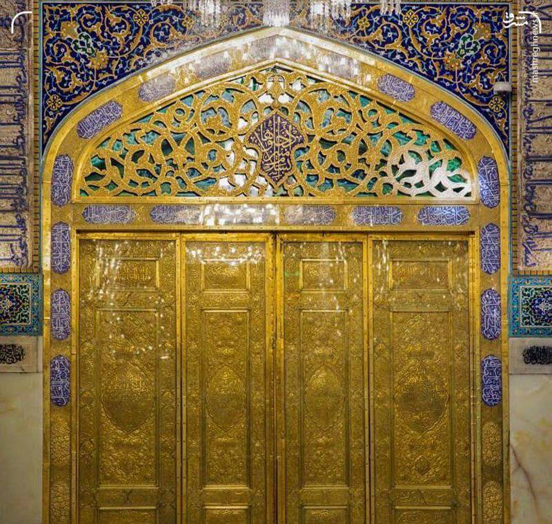  اولین تصویر از درب طلای حرم امام رضا (ع)
