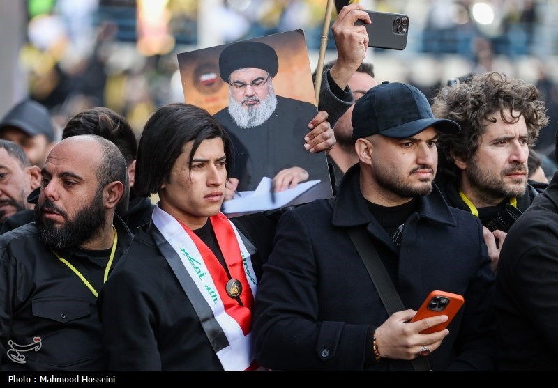 حضور رئیس مجلس در تشییع با شکوه شهدای مقاومت