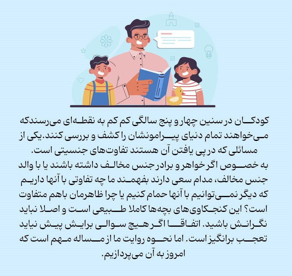 پاسخ سوالات جنسی کودکانمان را چه‌طور بدهیم؟