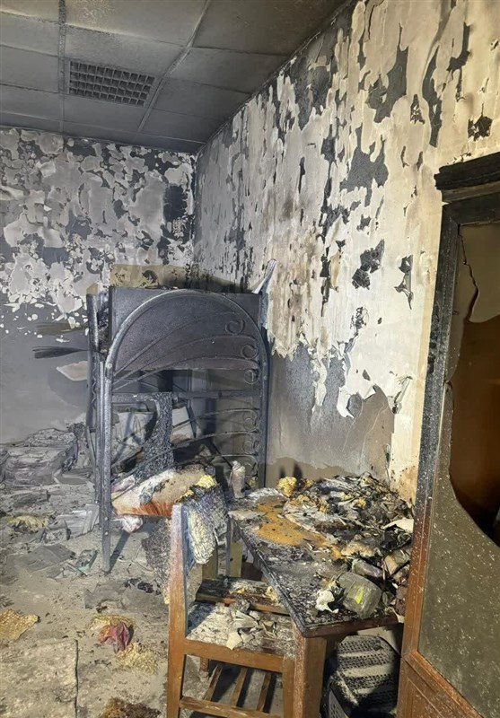 حریق در خوابگاه دخترانه دانشگاه آزاد قزوین+تصاویر