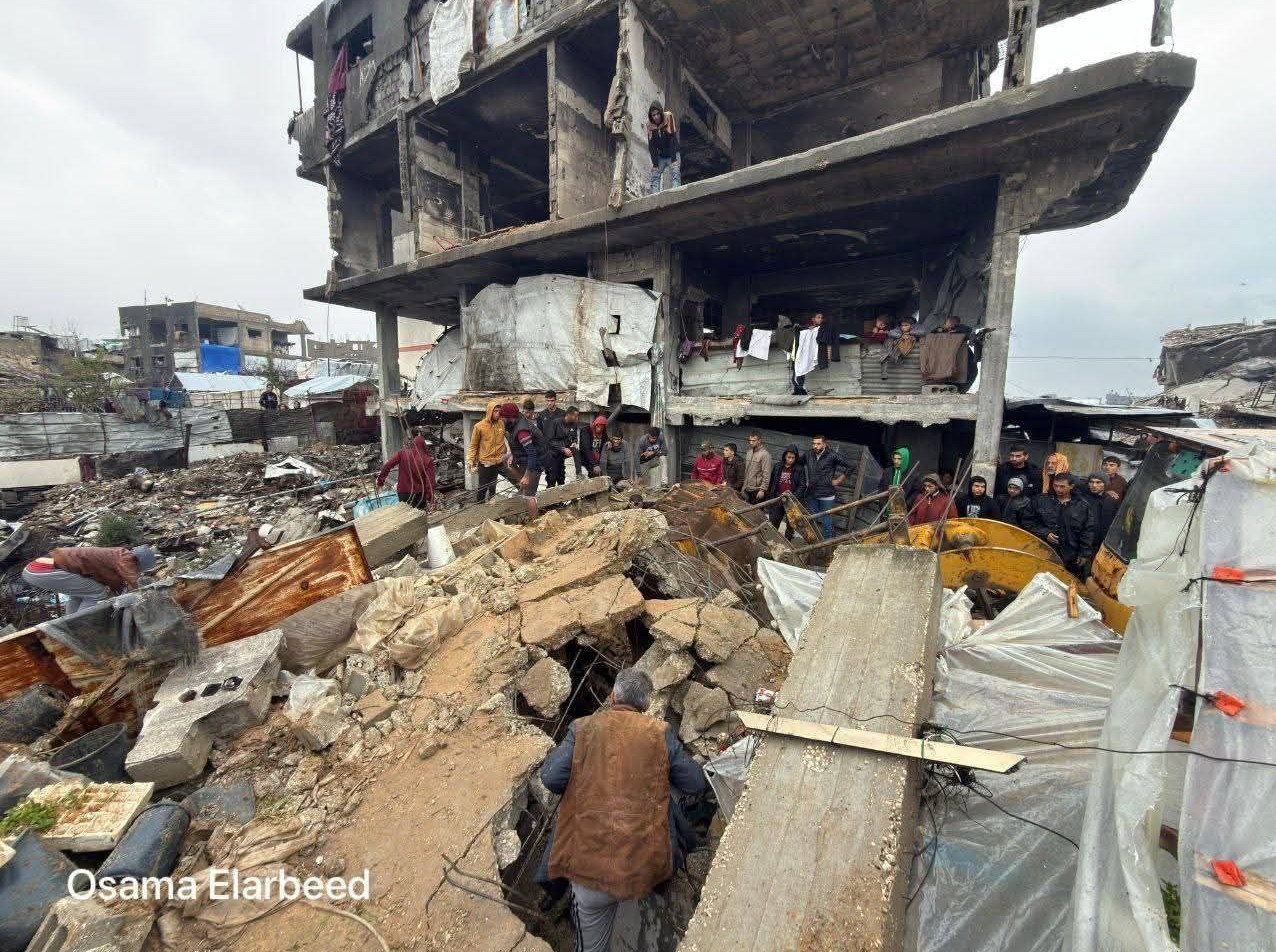 غزه؛ دیروز غرق در خون، امروز غرق در سیلاب