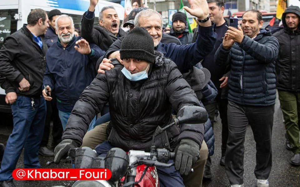 تصویر دیگر از حضور پزشکیان در راهپیمایی روز قدس